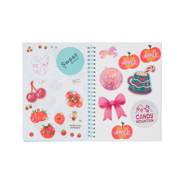 Sticker Collection Album - Pink Gingham