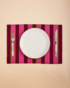 Stripe Placemat - Paprika