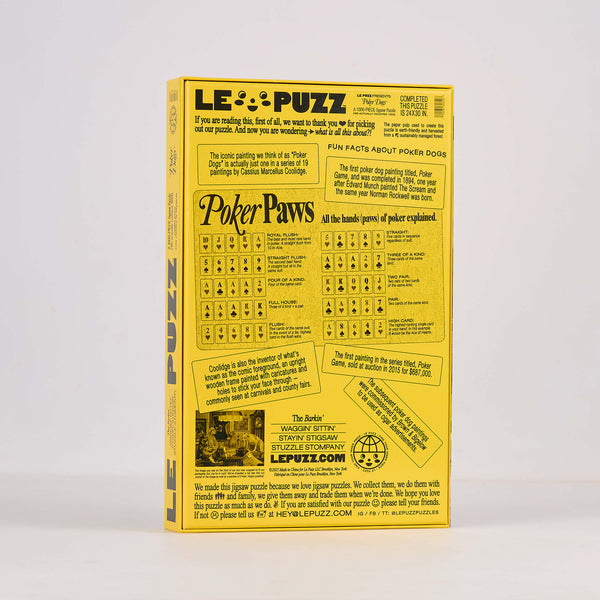 Poker Dogs - 1000 Piece Puzzle