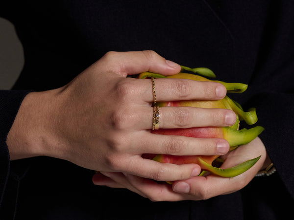 Monroe Diamond ID Ring in 10k Gold