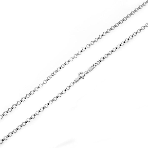 Sterling Silver Rolo Chain Necklace