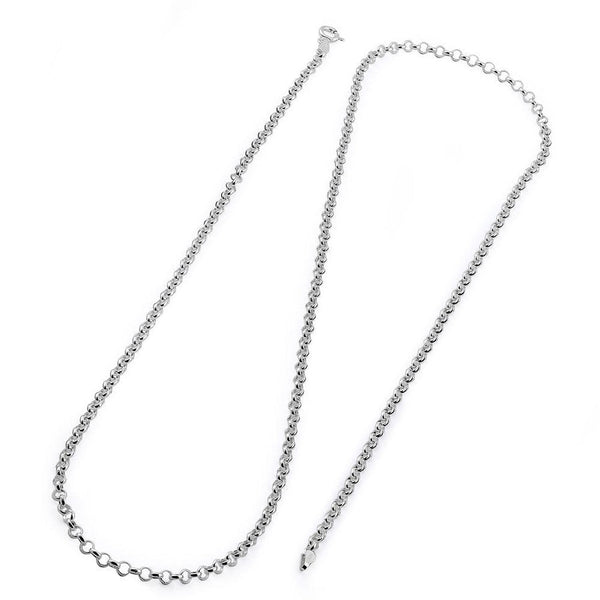 Sterling Silver Rolo Chain Necklace