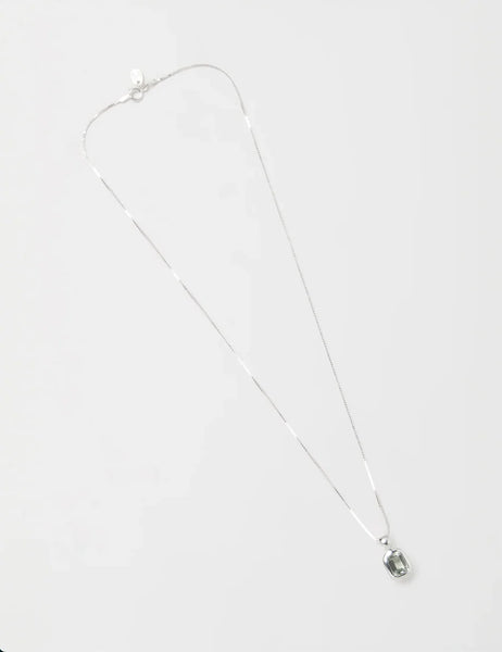 Freya Necklace in Seafoam Amethyst and Sterling Silver