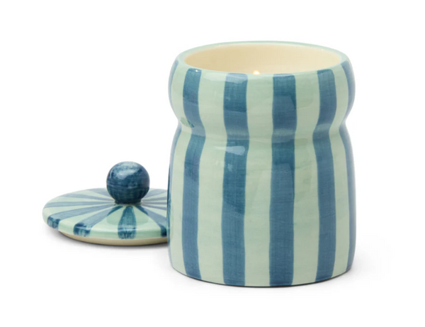 Cabana Blue & Navy Candle - Warm Cider