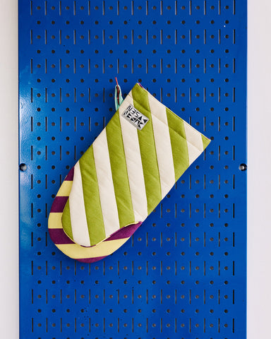 Striped Oven Mitt - Sourdough