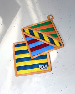 Pocket Pot Holders - Stripe