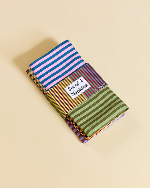 Duo Stripe Napkins Set