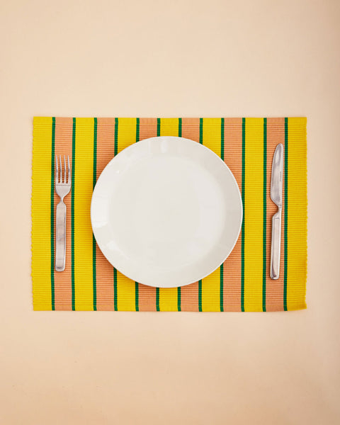 Herb Stripe Placemats - Set of 4