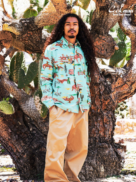 Cookman Work Shirts Long Sleeve - Western: Light Blue