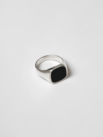 Jules Ring in Onyx + Sterling Silver
