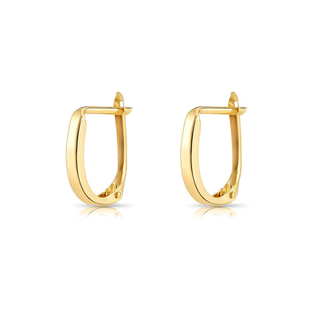 14K Yellow Gold Hoops - 12mm