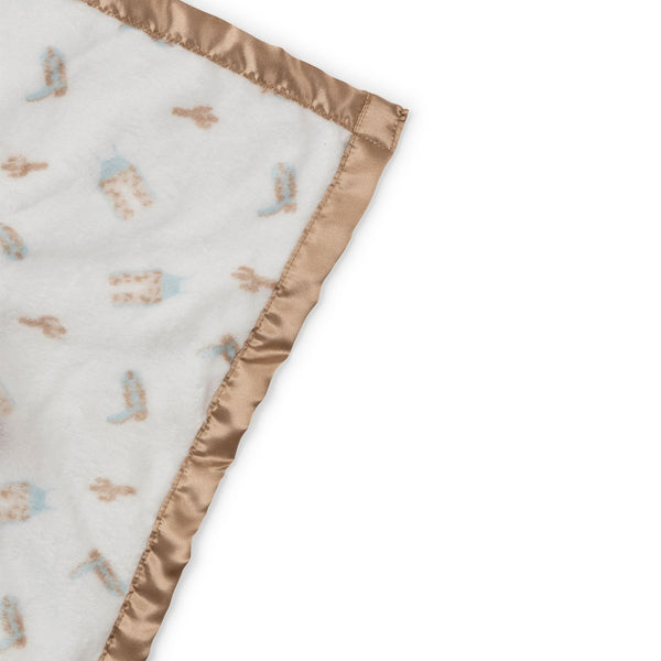 Reversible Baby Blanket - Howdy Partner Blue
