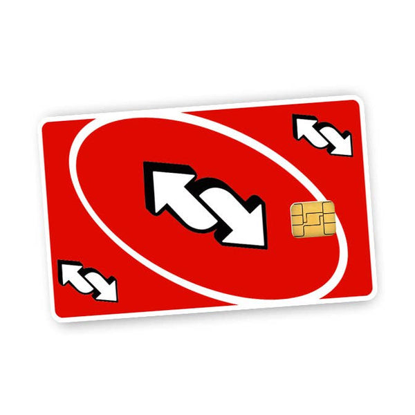 Reverse Credit Card Skin - Red