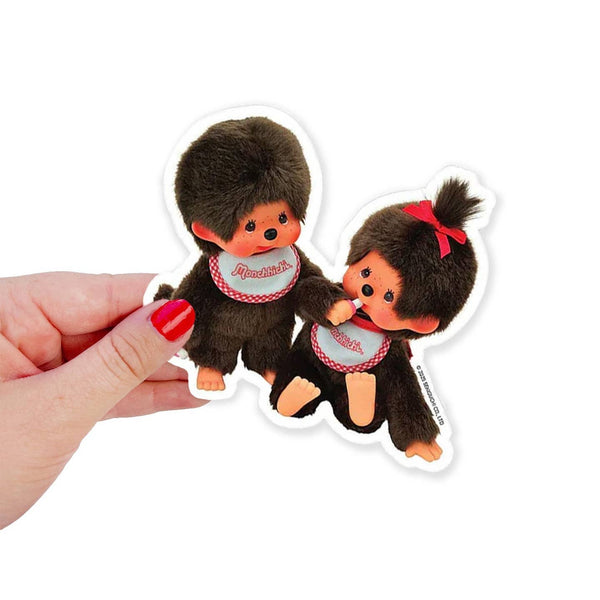 Monchhichi Boy & Girl Vinyl Sticker