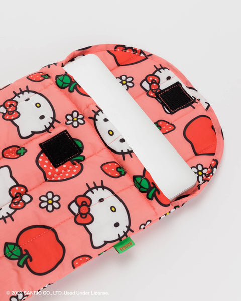 Puffy Laptop Sleeve 13/14" - Hello Kitty Apple