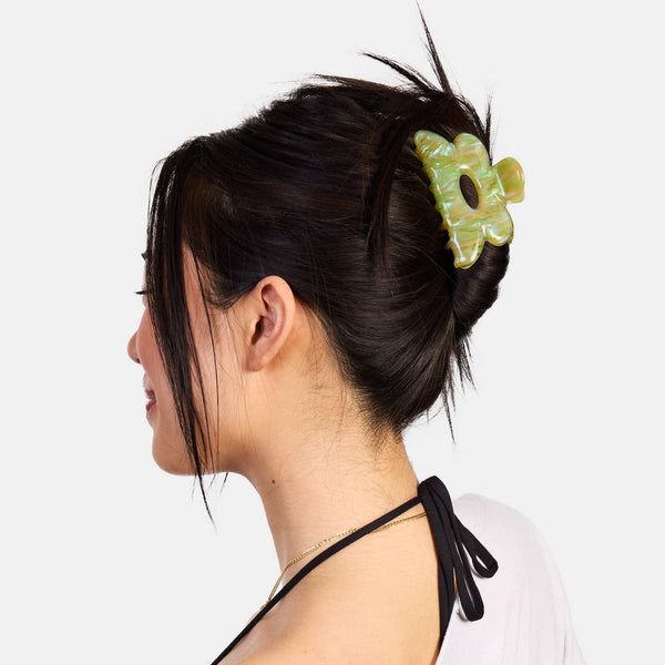 Flower Claw - Jade Swirl