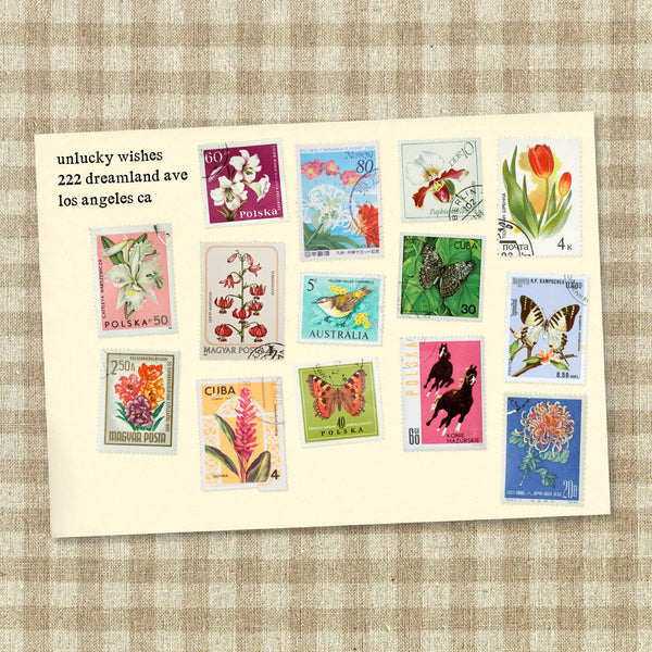 Vintage Stamps Sticker Sheet