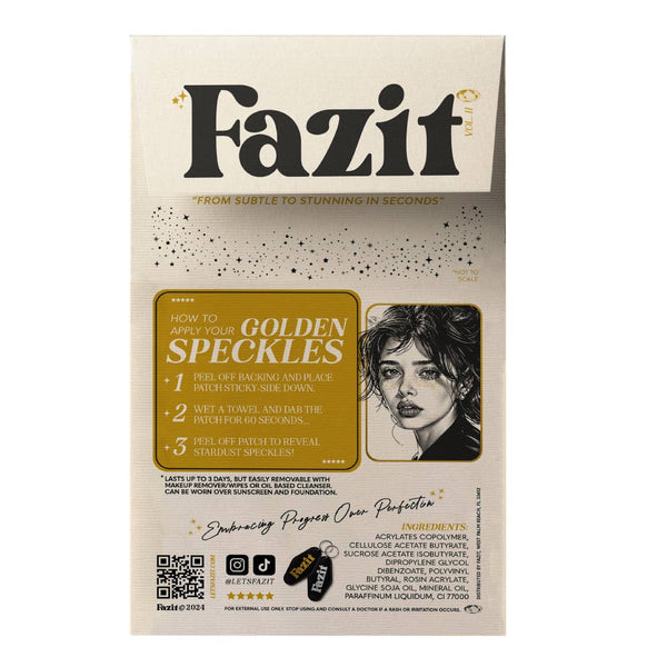 Gold Glitter Freckles Makeup Patches