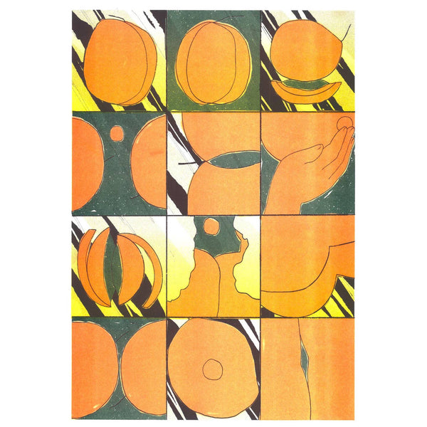 Peachy Golden Hour Risograph Print