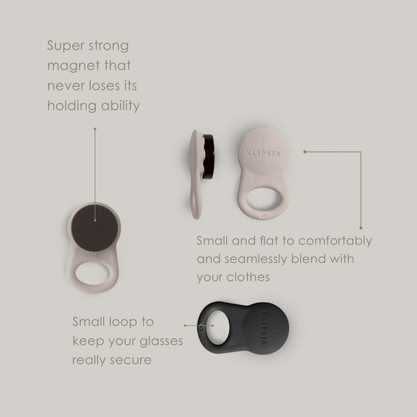 Spex Glasses Clips - Black & Stone