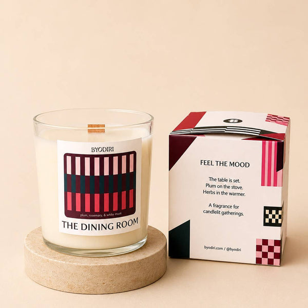 The Dinning Table Candle - Plum, Rosemary & White Musk