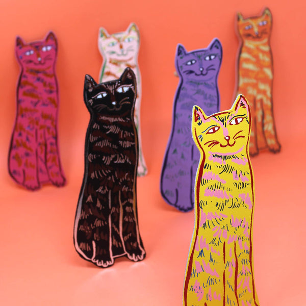 Cat Tails Bookmark - Lilac