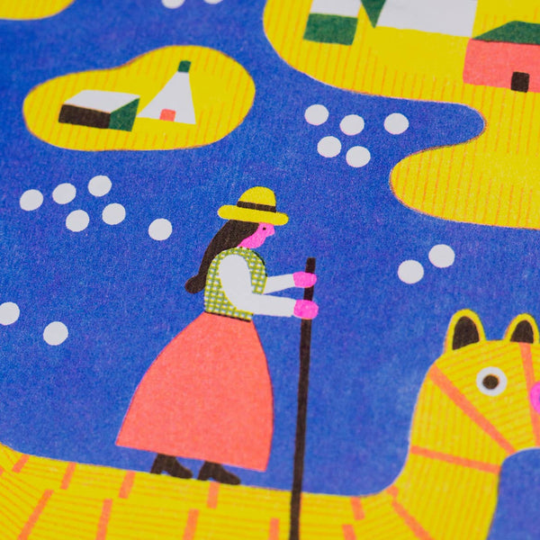 Nowhere in Peru Risograph Print