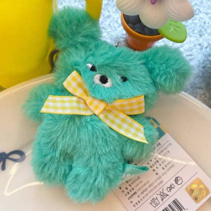 Wasabi Bear Plush Keychain - Mint