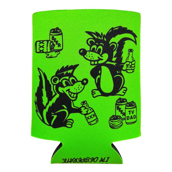 Drunk Skunk Koozie - Green