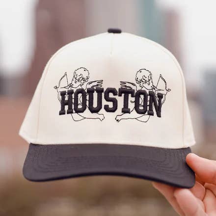 Houston Angels Two-Toned Structured Cap - Black