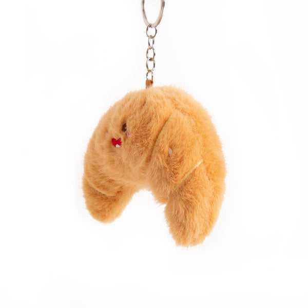 Croissant Plush Keychain