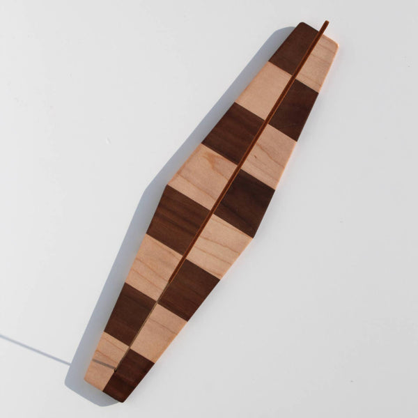 Moderna Checkered Wood Incense Holder