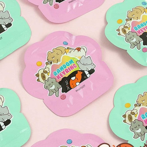 Cat Lover Key Charm Key Ring - Ver. 1