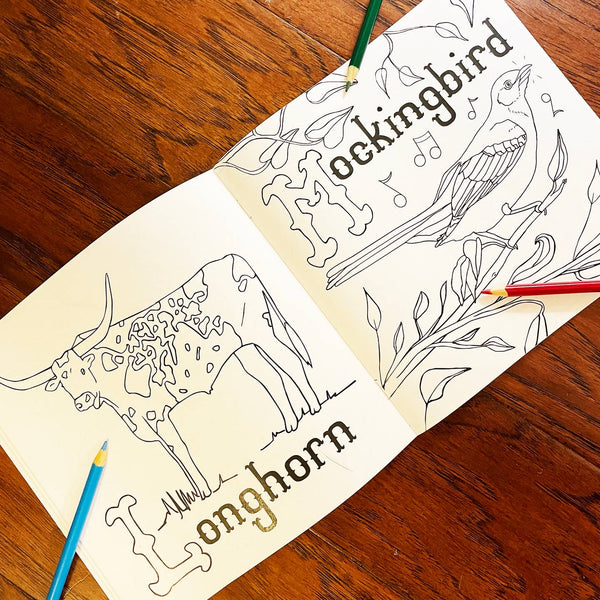 The World Famous Texas Alphabet Coloring Book