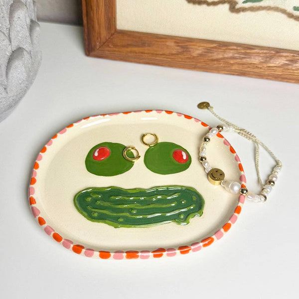 Olive + Pickle Face Tray