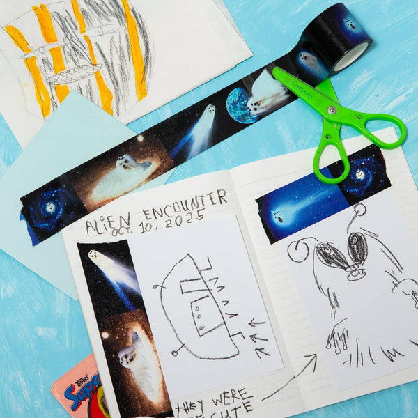 Maltese in Space Washi Tape