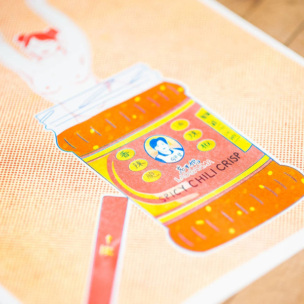 Lao Gan Ma Girlfriend Risograph Print