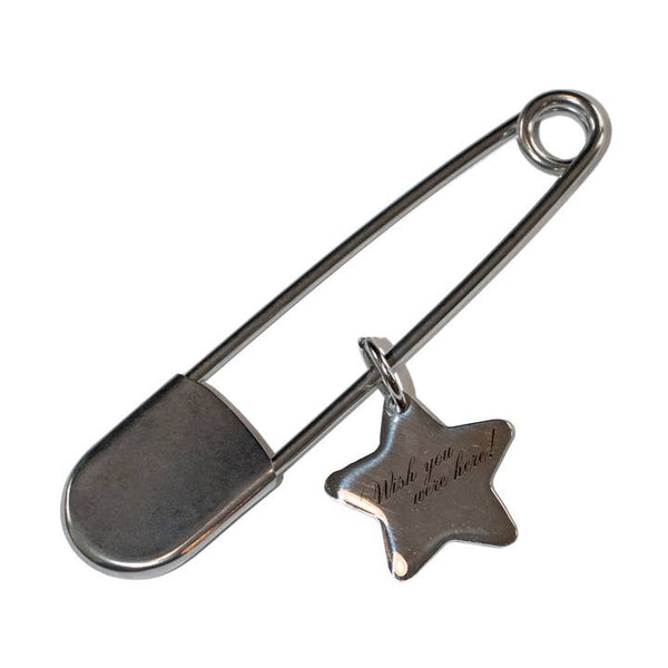 Oversized Safety Pin Keychain