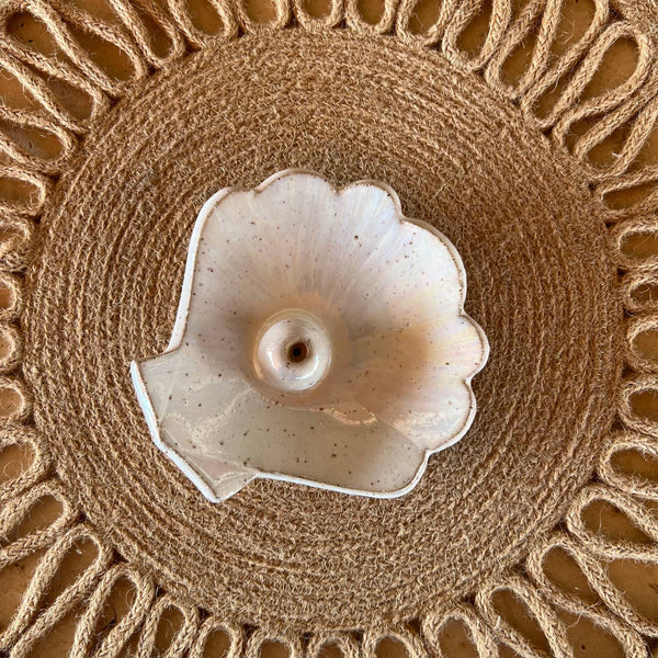 Ceramic Seashell Incense Burner