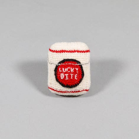 Hand Knit Lucky Bite Dog Toy