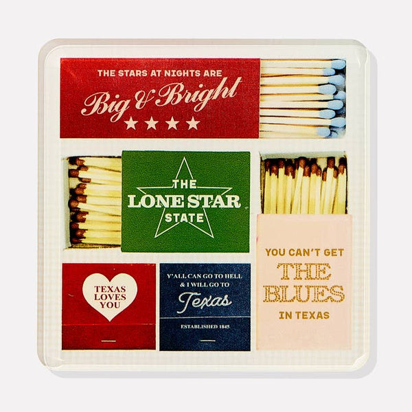 Texas Matchbook Coaster