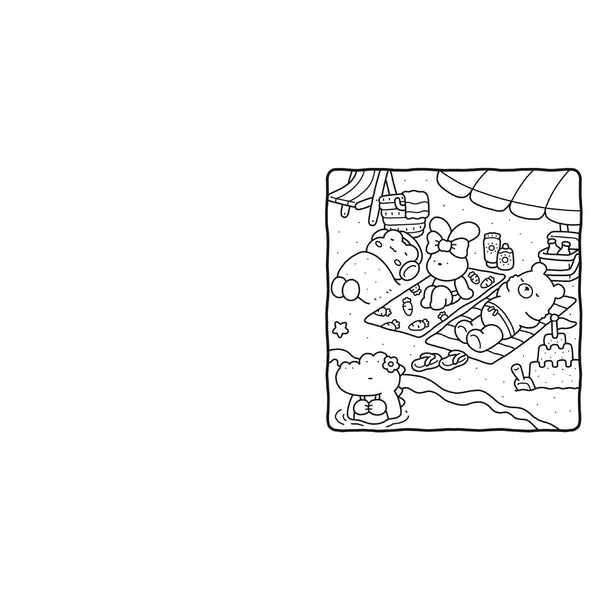 Cozy Friends Coloring Book For Adults and Kids