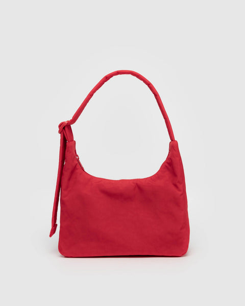 Mini Nylon Shoulder Bag - Candy Apple Red