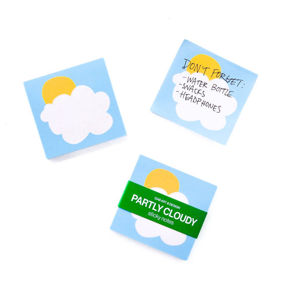 Partly Cloudy Sticky Notes