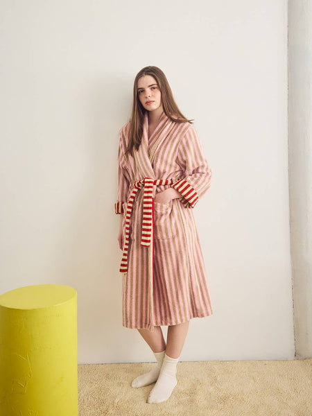 Robe - Ladybug Stripe
