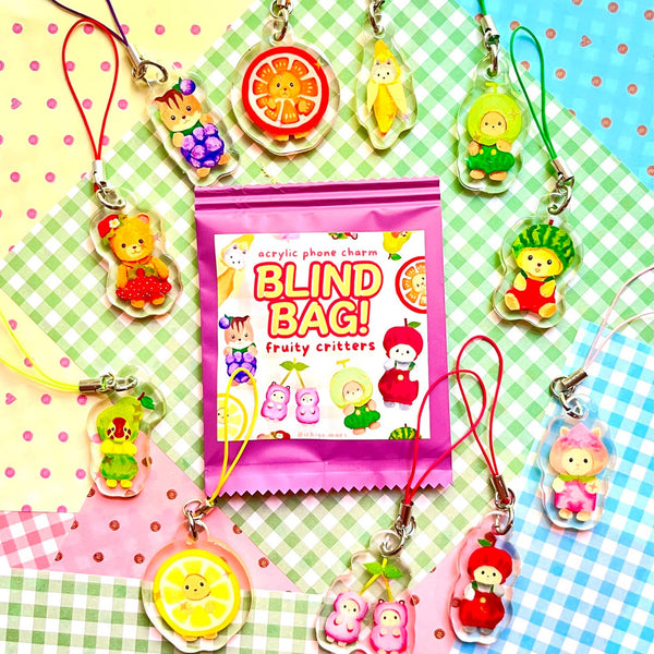 Fruity Cute Critter Charm Blind Bags