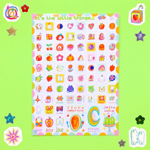 'It's the Little Things' 5X7 Big Sticker Sheet