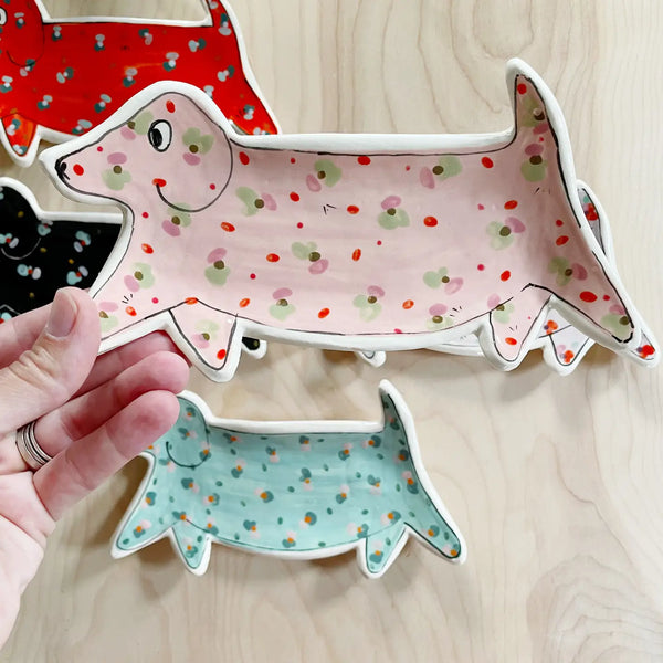 Colorful Dachshund Plate