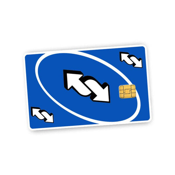 Reverse Credit Card Skin - Blue