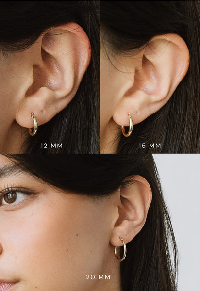 Nina Hoops 12mm - 14K Gold